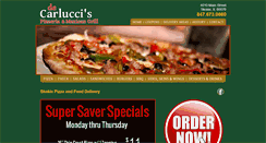 Desktop Screenshot of decarluccispizza.com